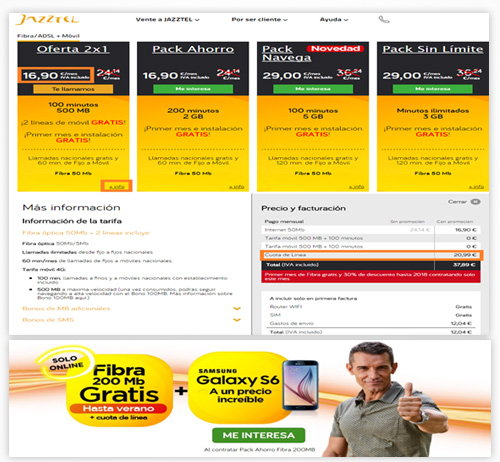 Subidas tarifas jazztel